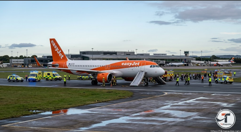 easyJet Flight U2238 Emergency Landing in Newcastle